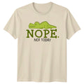 Nope Not Today T-Shirt Funny Dinosaur Sarcastic Tee Lazy Introvert