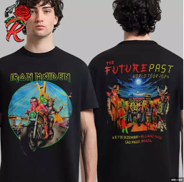 Iron Maiden Future Past Tour 2024 – São Paulo Brazil Event Tee