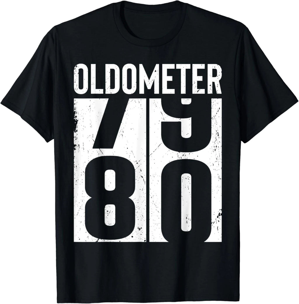 Funny 80 Years Old 80th Birthday Odometer Oldometer Gift Men Gift Unisex T-Shirt