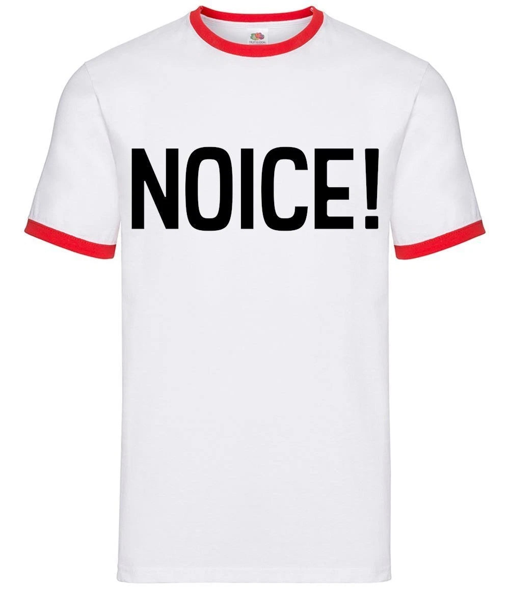 Noice Mens Ringer - Funny Nice Slogan Police Officer Meme