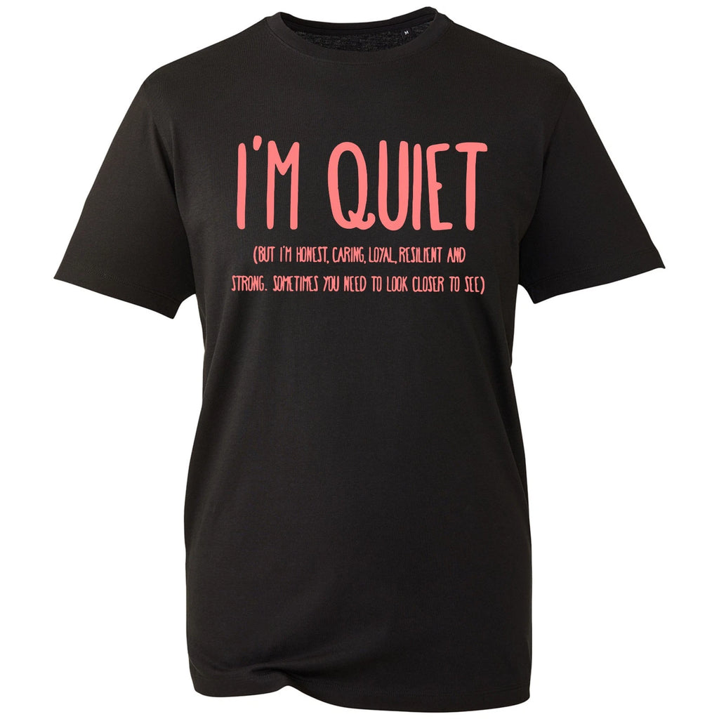 Inspirational Mens Graphic T Shirt Personality Quote Slogan Tee Cotton Top Black
