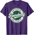 Retro Badge Vintage Introvert Homebody Antisocial Butterfly T-Shirt