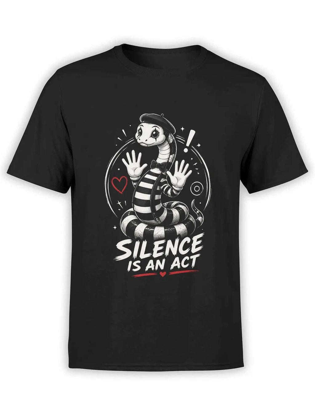 Silent Mime Snake T-Shirt | Unisex