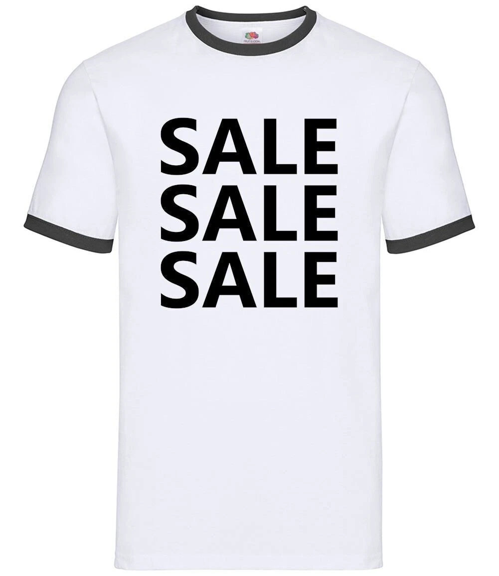 Slogan For Sale - Men's Ringer - Meme Parody Slogan Shops Shopping Gift