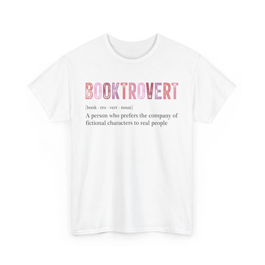 Book Lover T-Shirt | Funny Reading Shirt | Booktrovert Definition T-Shirt