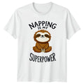 Napping Is My Superpower T-Shirt Sloth Animal Lover