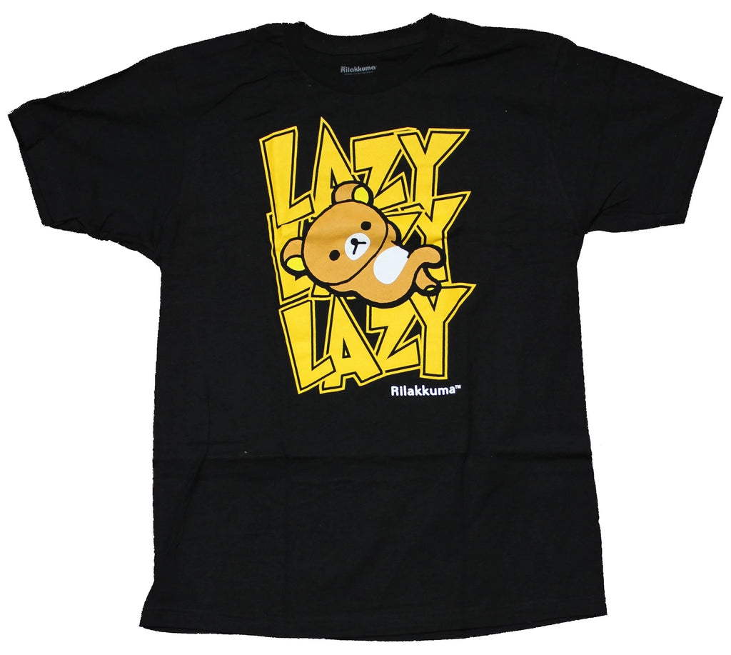 Rilakkuma New Adult T-Shirt - Lazy Name Dop Relaxed Bear Image