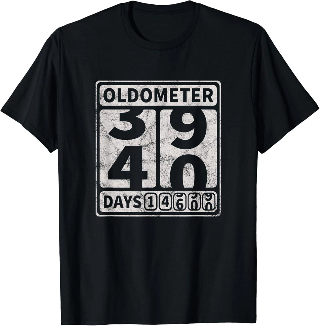 40th Birthday Gift Funny Oldometer 39-40 Gift Unisex T-Shirt