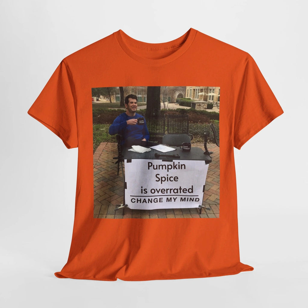 Pumpkin Spice is Overrated Meme Shirt – Funny Fall Graphic Tee, Unisex Halloween