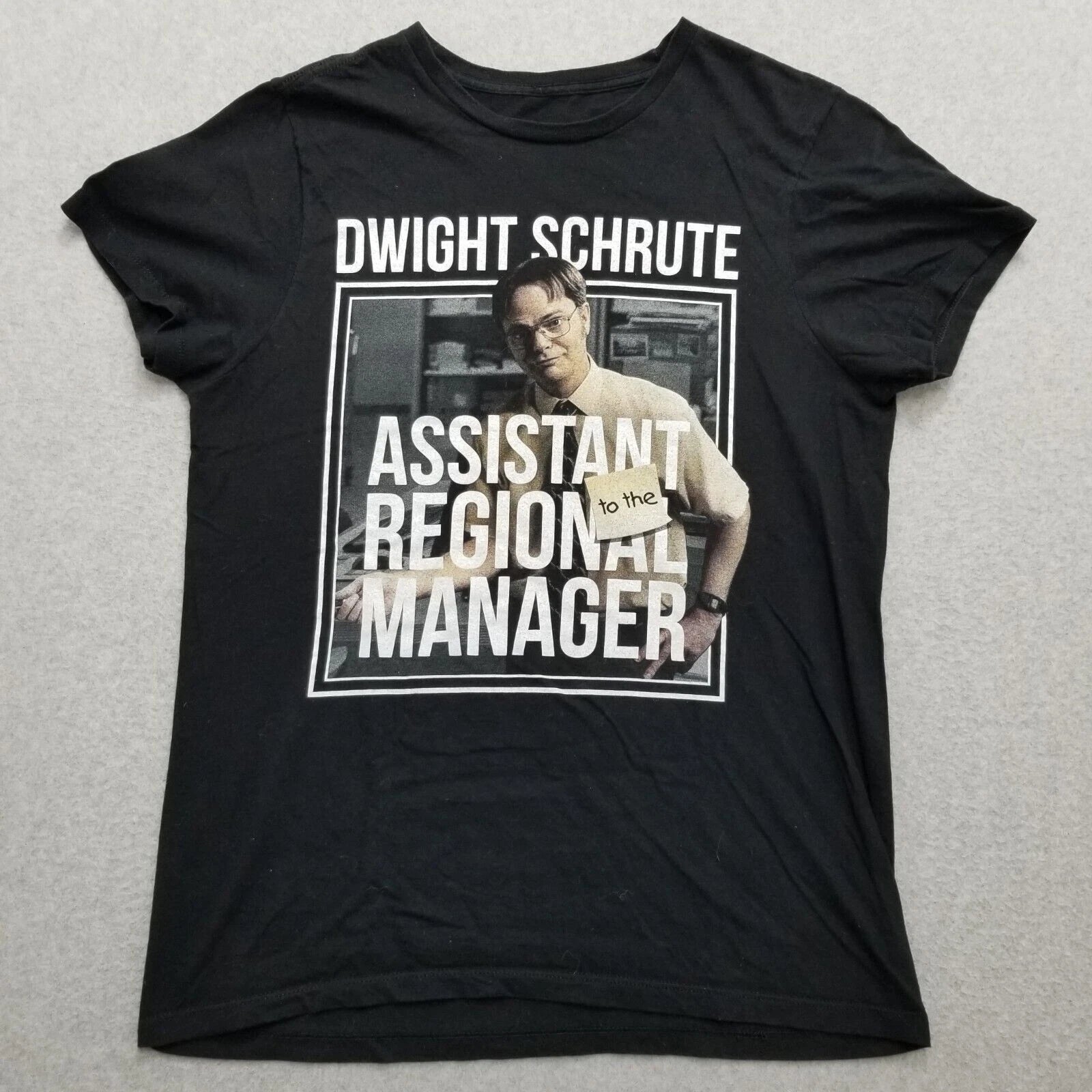The Office Shirt Mens Medium Black Short Sleeve Dwight Schrute