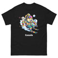 Canada Doge Skiing Funny Ski Skier Dog Meme Cute Shirt T-Shirt
