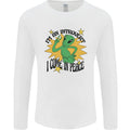Alien Introvert I Come in Peace Funny UFO Mens Long Sleeve T-Shirt
