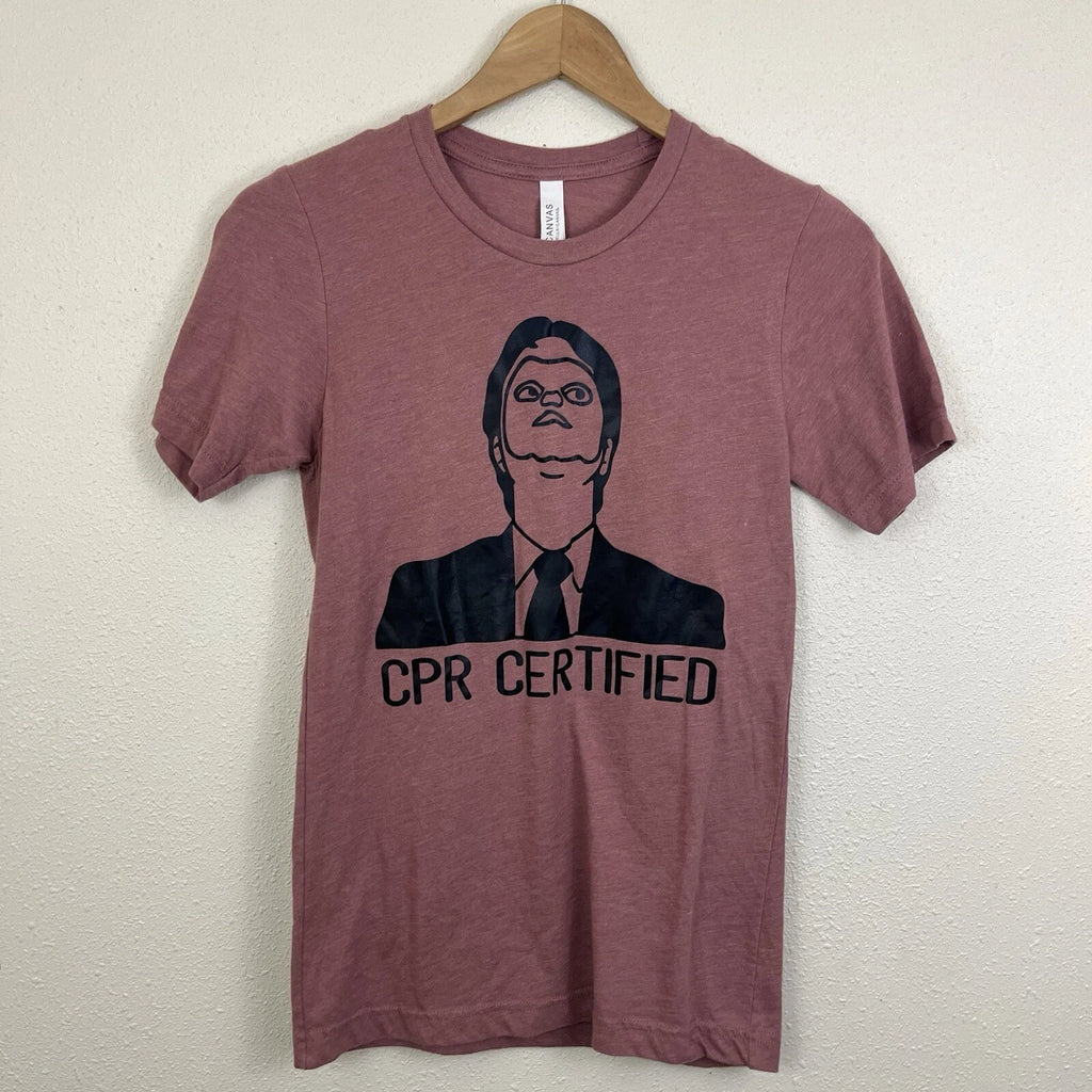 The Office CPR Certified Fright Schrute Graphic Tee Unisex XS