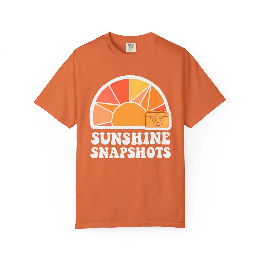 Sunshine Snapshots T-Shirt | Retro Sun Camera Graphic