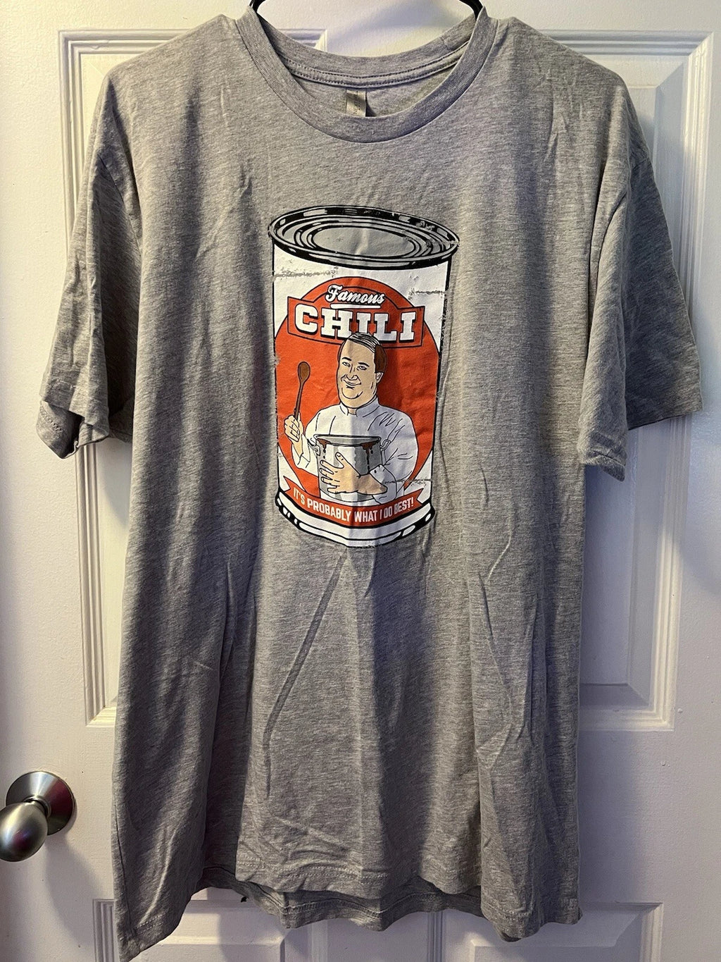 Grey Kevin’s Chilli Tee Unisex Size XL  The Office Tshirt Funny Gift