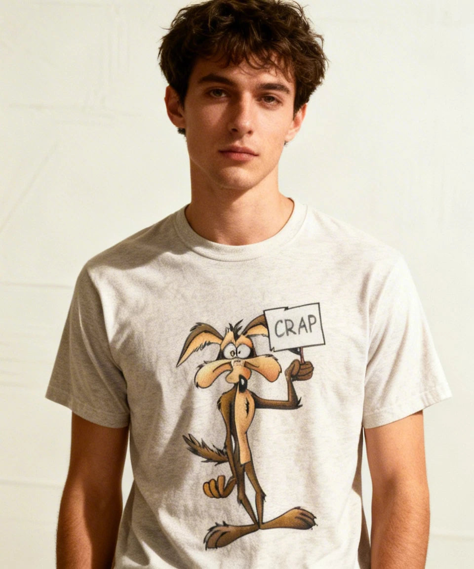 Funny Wile E Coyote and the Road Runner Crap T-Shirt NWT!