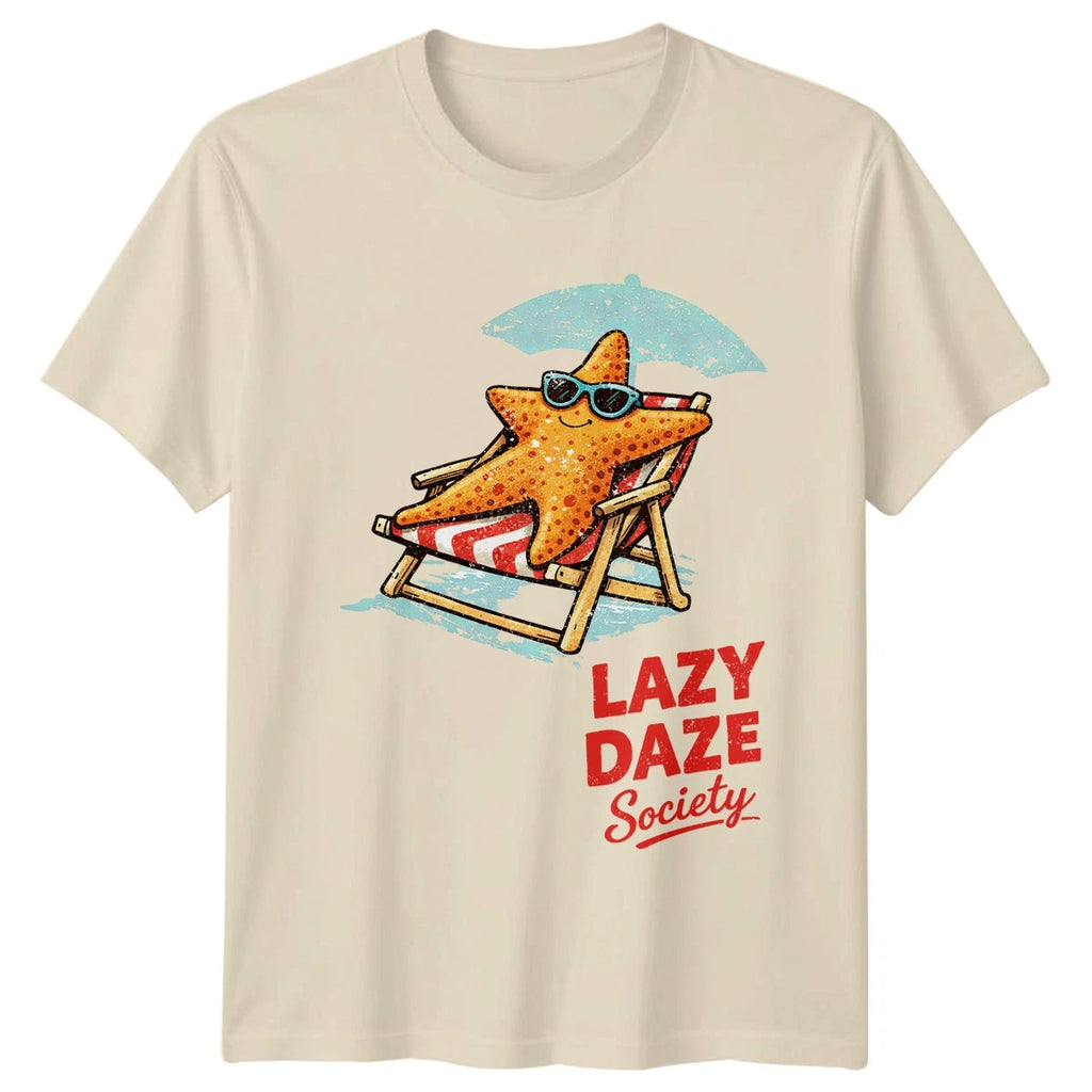 Lazy Daze Society T-Shirt Summer Beach Summer Gift For Him And Her