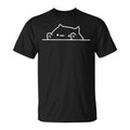Cute Bongo Cat Meme Graphic Multicolor 1 Sided Short Sleeves T Shirt