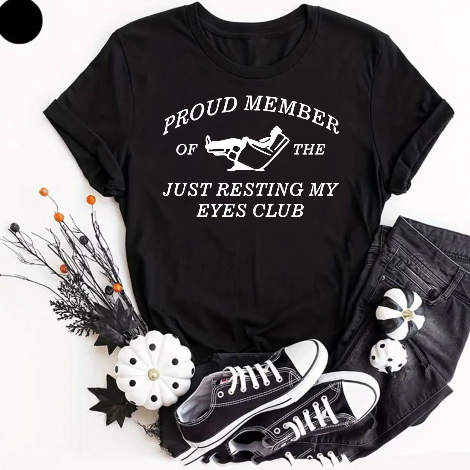 Proud Moment of My Relaxing Eyes Club T-Shirt, Funny Lazy People Gifts Slot Tee