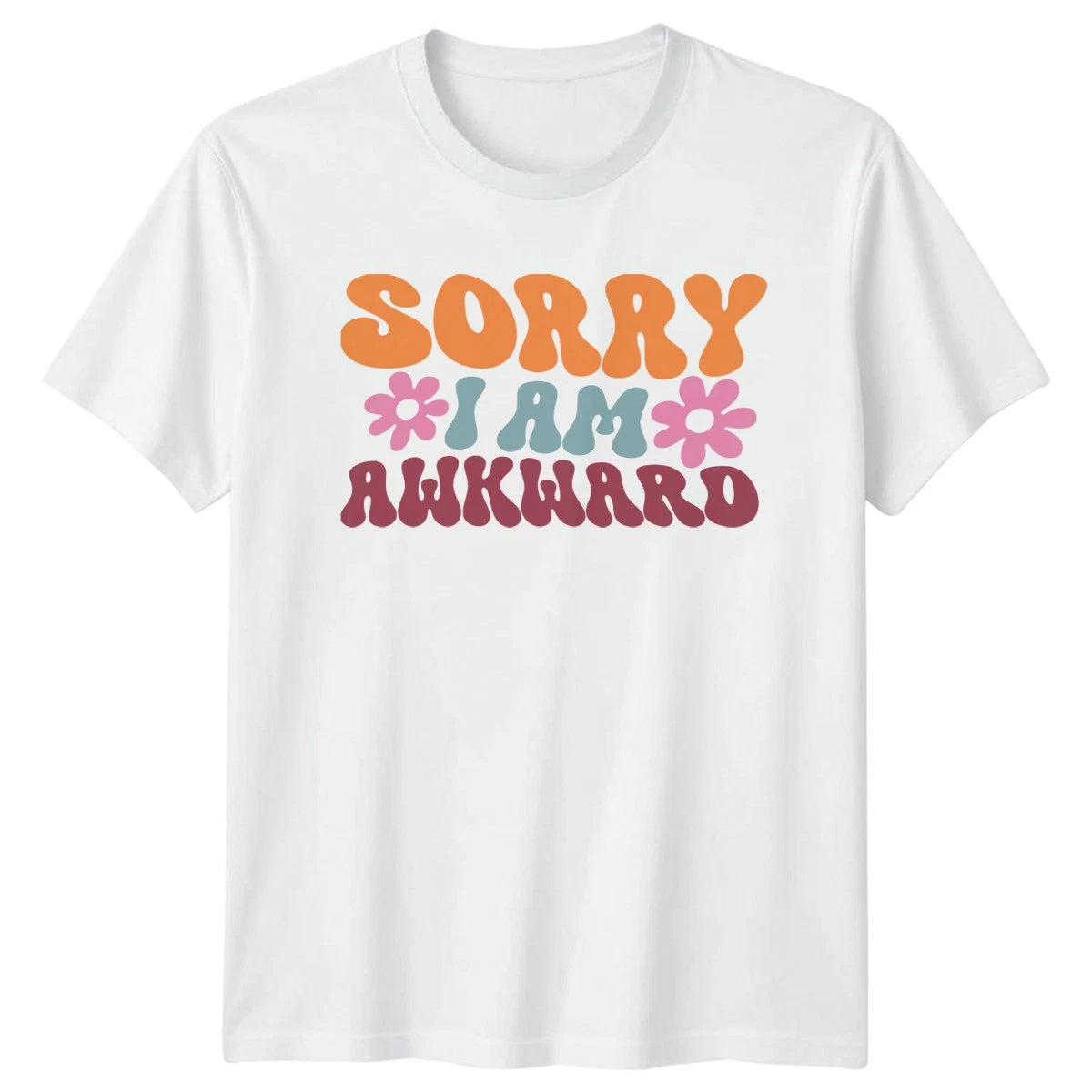 Sorry I Am Awkward T-Shirt Funny Introvert Humor Birthday Gift