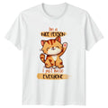 Im A Nice Person I Just T-Shirt Introvert Cat Humor Sarcasm Birthday Gift