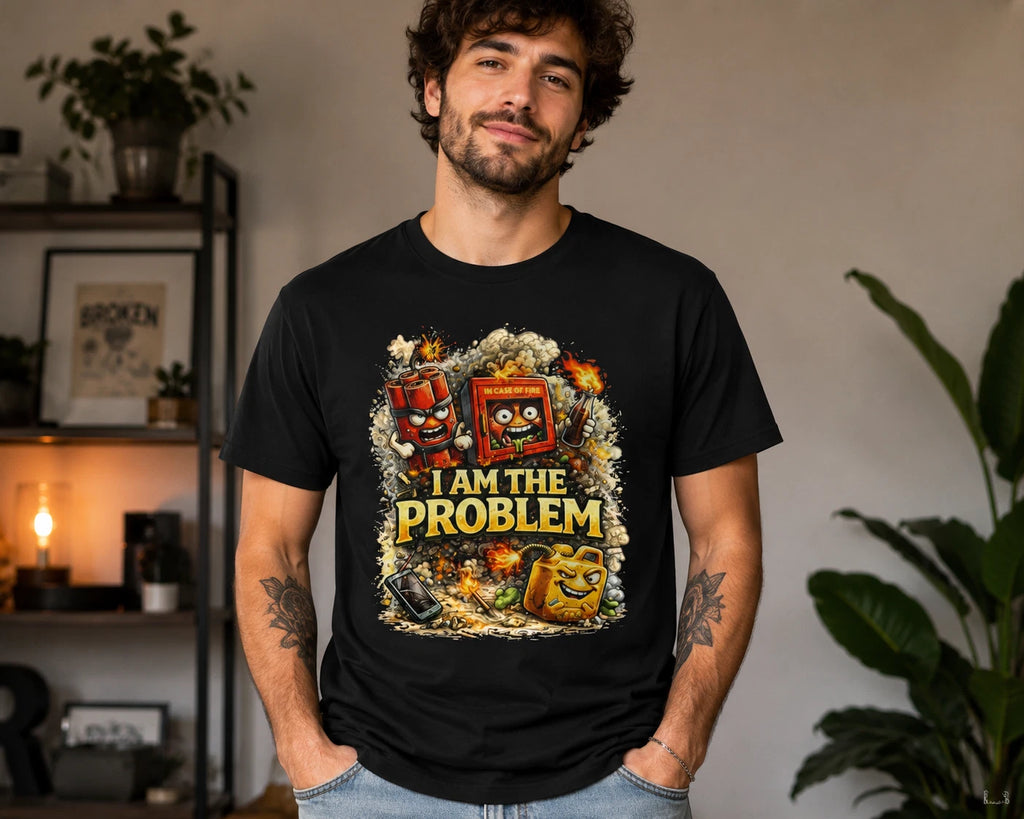 I Am The Problem T-Shirt | Funny Chaos Graphic Meme Humor Tee