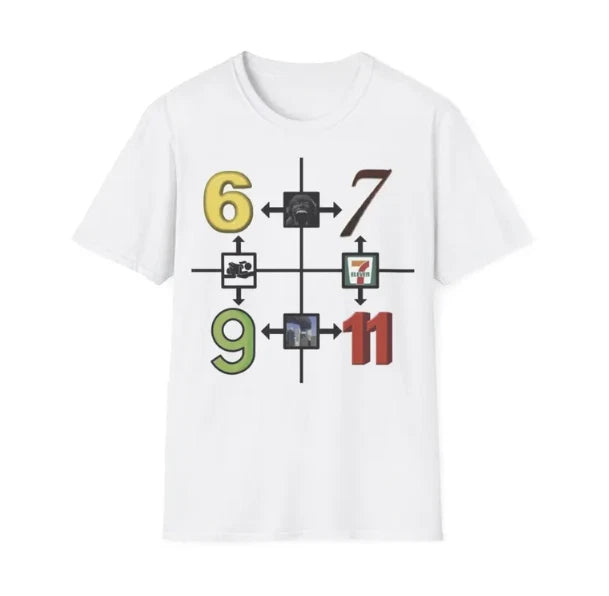 69 67 9/11 7-11 Meme Tee | Meme Shirt for Gen Z