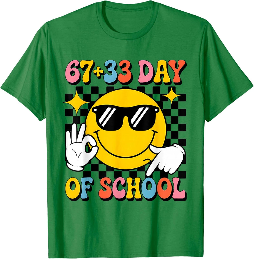 Funny 100 Days of School 67 33 Meme Vibes Unisex T-Shirt