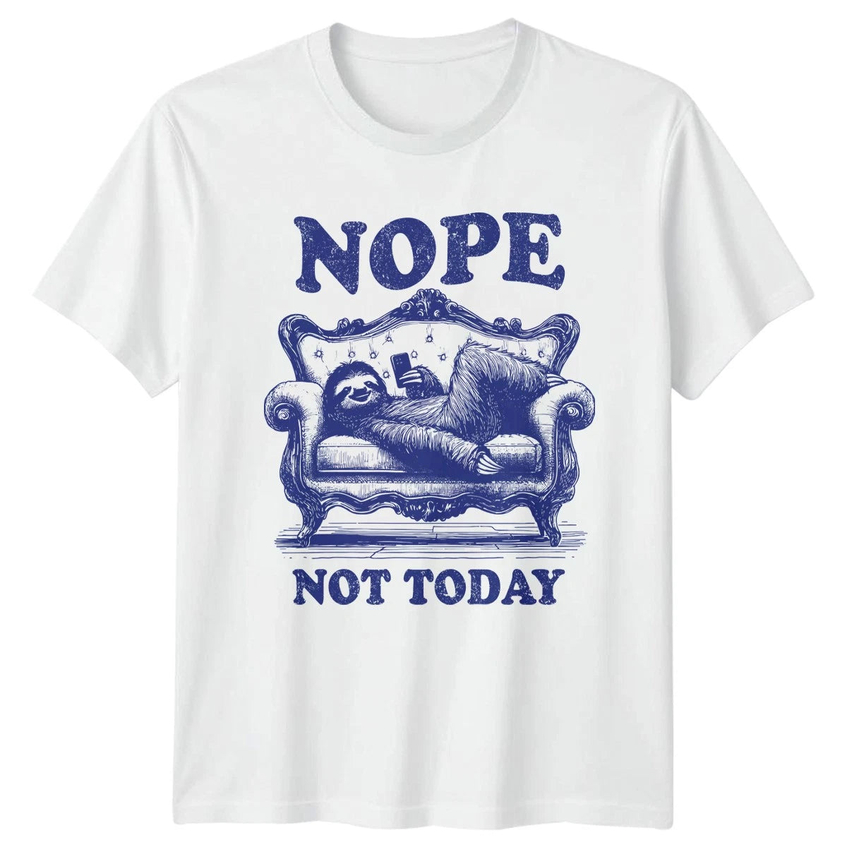Nope Not Today T-Shirt Introvert Humor Novelty Birthday Gift For Him And Her