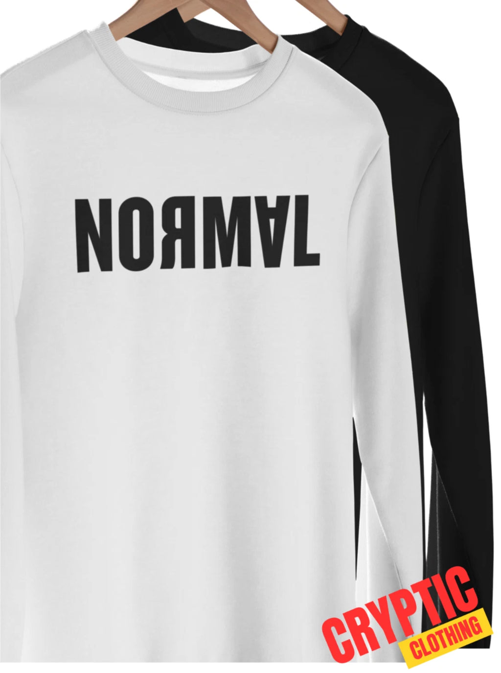 Funny Normal T-SHIRT Abnormal Backwards Spelling Unusual Joke Strange NEW TEE