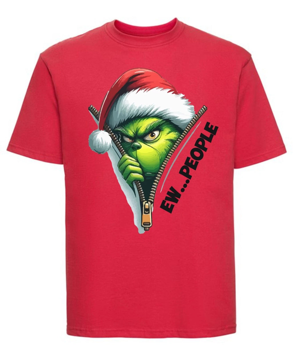 Grinch “Ew, People” T-Shirt | Funny Christmas Graphic Tee for Introverts