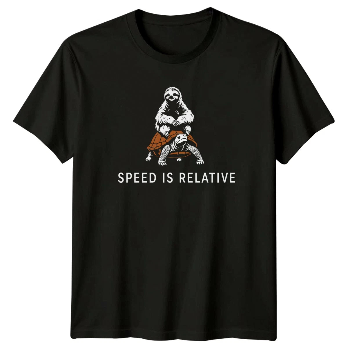 Speed Is Relative Mens T-Shirt Sloths Animals Gift For Him