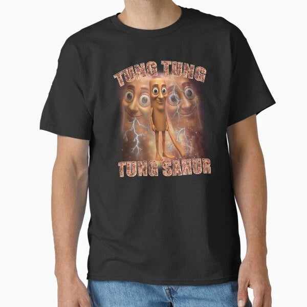 Tung Tung Tung Sahur Funny Ramadan Meme Baseb T-Shirt Made in US/AUS Size S-2XL