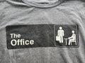 The Office T-Shirt Mens Large Gray Long Sleeve Dwight Michael Graphic Tee