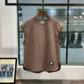 Men's Polyester Spandex Sleeveless Vest Round Neck Top for Fitness Training