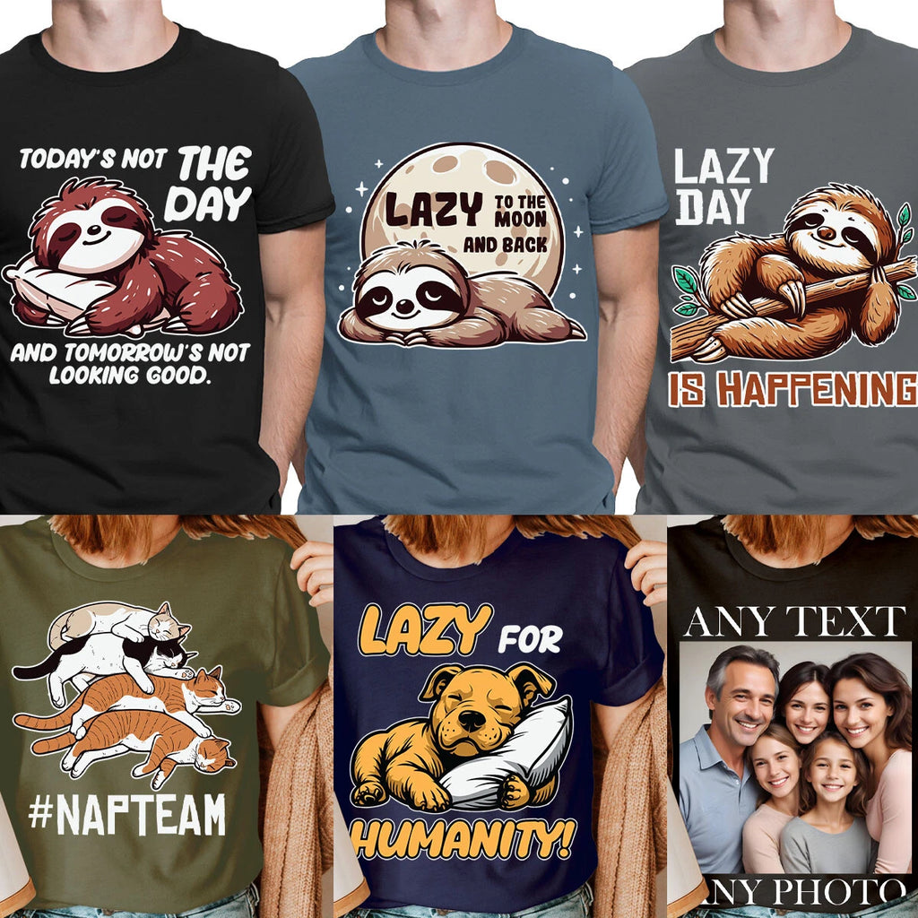 Funny Lazy Animal Unisex T-Shirts Perfect for a Chill Vibe