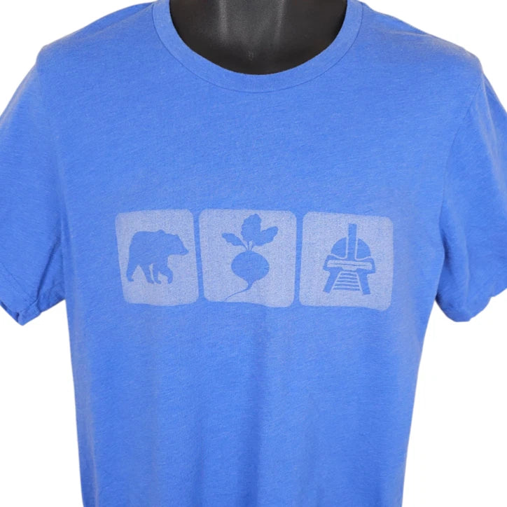 Bears Beets Battlestar Galactica T Shirt Mens Size Large Blue The Office