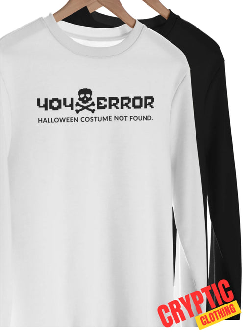 404 Error Halloween Costume Not found T-SHIRT Funny Computer Nerd Geek Pixel TEE