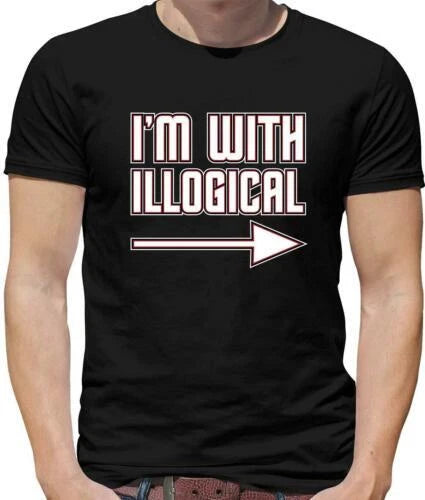 I'm With Illogical T-Shirt - Spok - Satire - Meme - Gouaille - Funny - Gift
