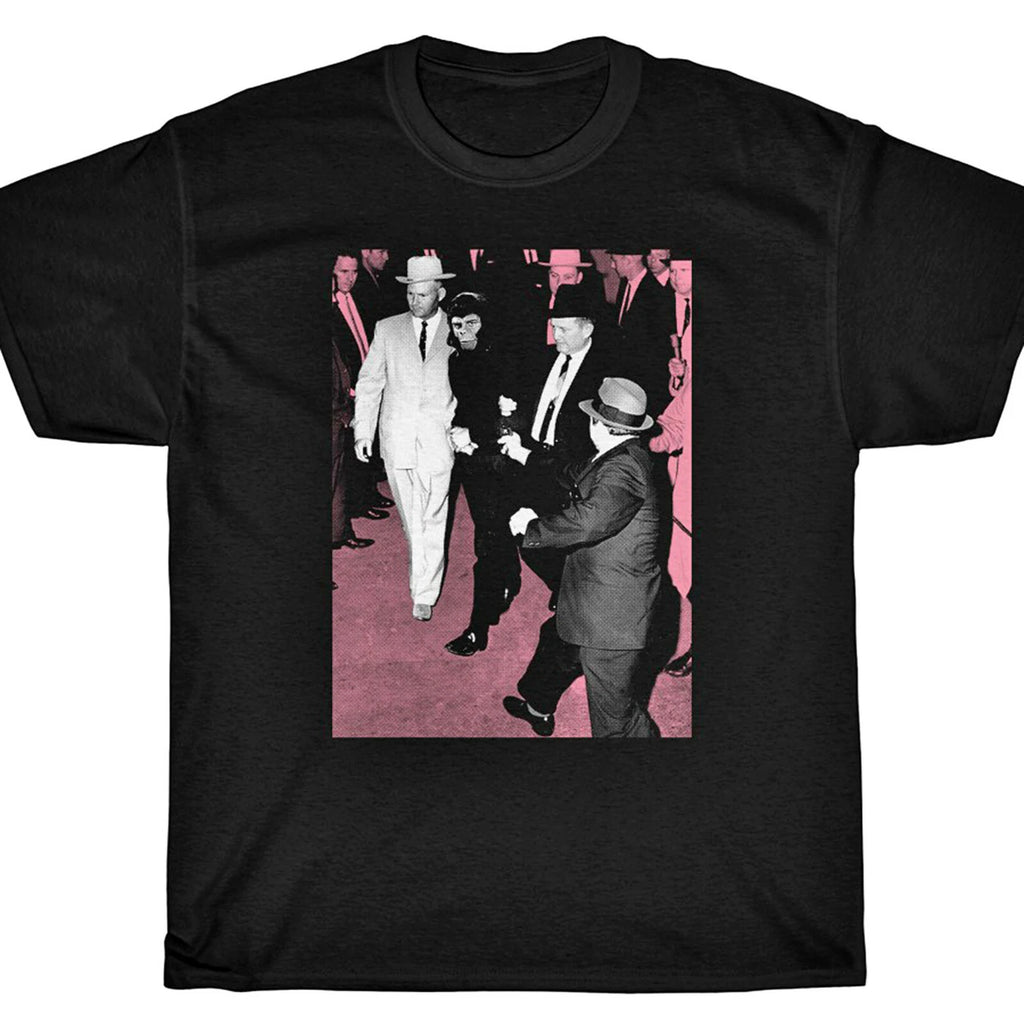 LEE HARVEY OSWALD APE T-Shirt - Planet JFK Ruby MASH UP