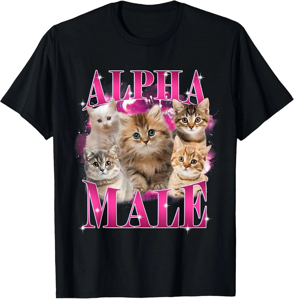 Funny Alpha Male Cat Shirt, Hilarious Cat Meme Cat Lovers T-Shirt
