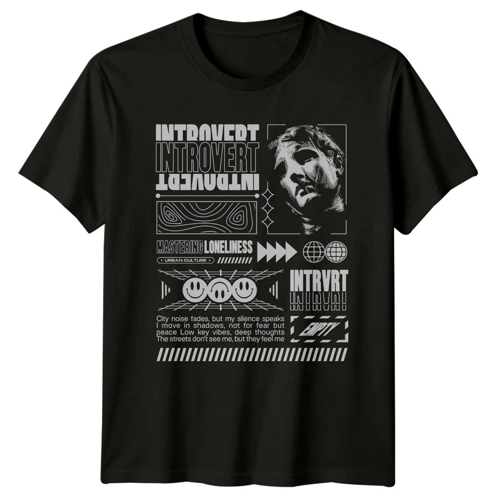 Introvert Mastering Loneliness Urban Culture T-Shirt Introvert Lifestyle Gift