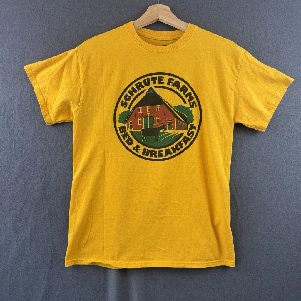 The Office Shirt Medium Schrute Farms Bed & Breakfast Short Sleeve 006