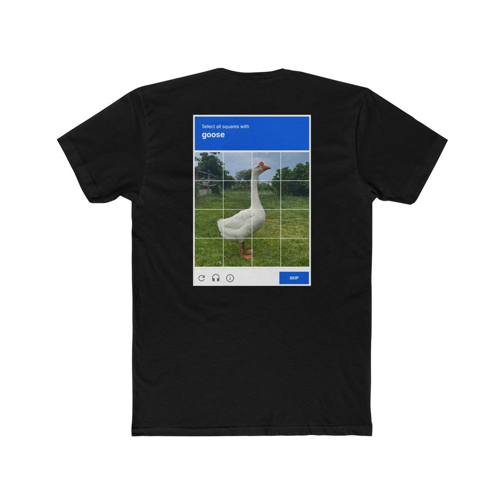 White Goose CAPTCHA Tee | Funny Internet meme unisex T shirt