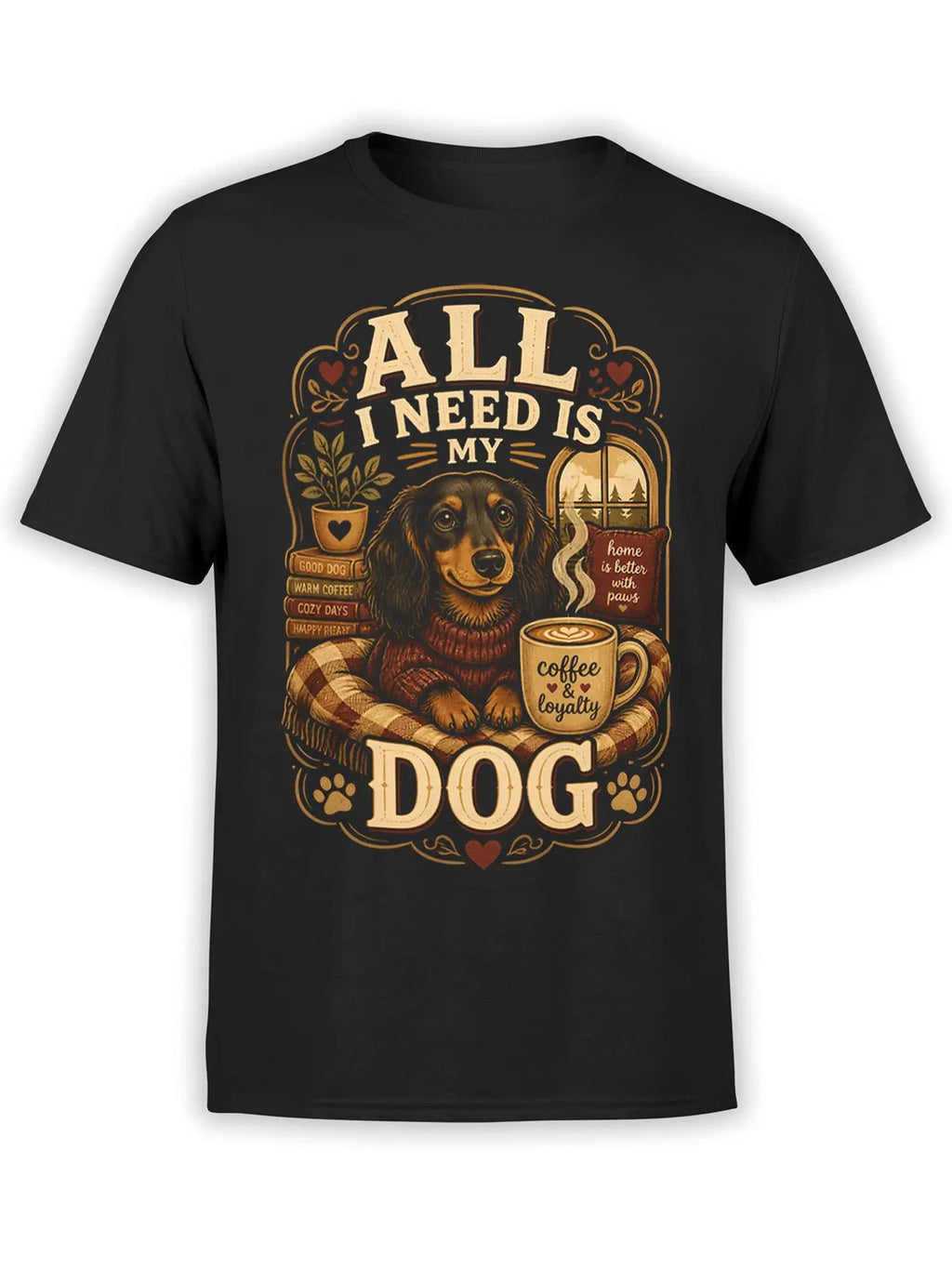 Cozy Loyalty Dog T-Shirt | Unisex