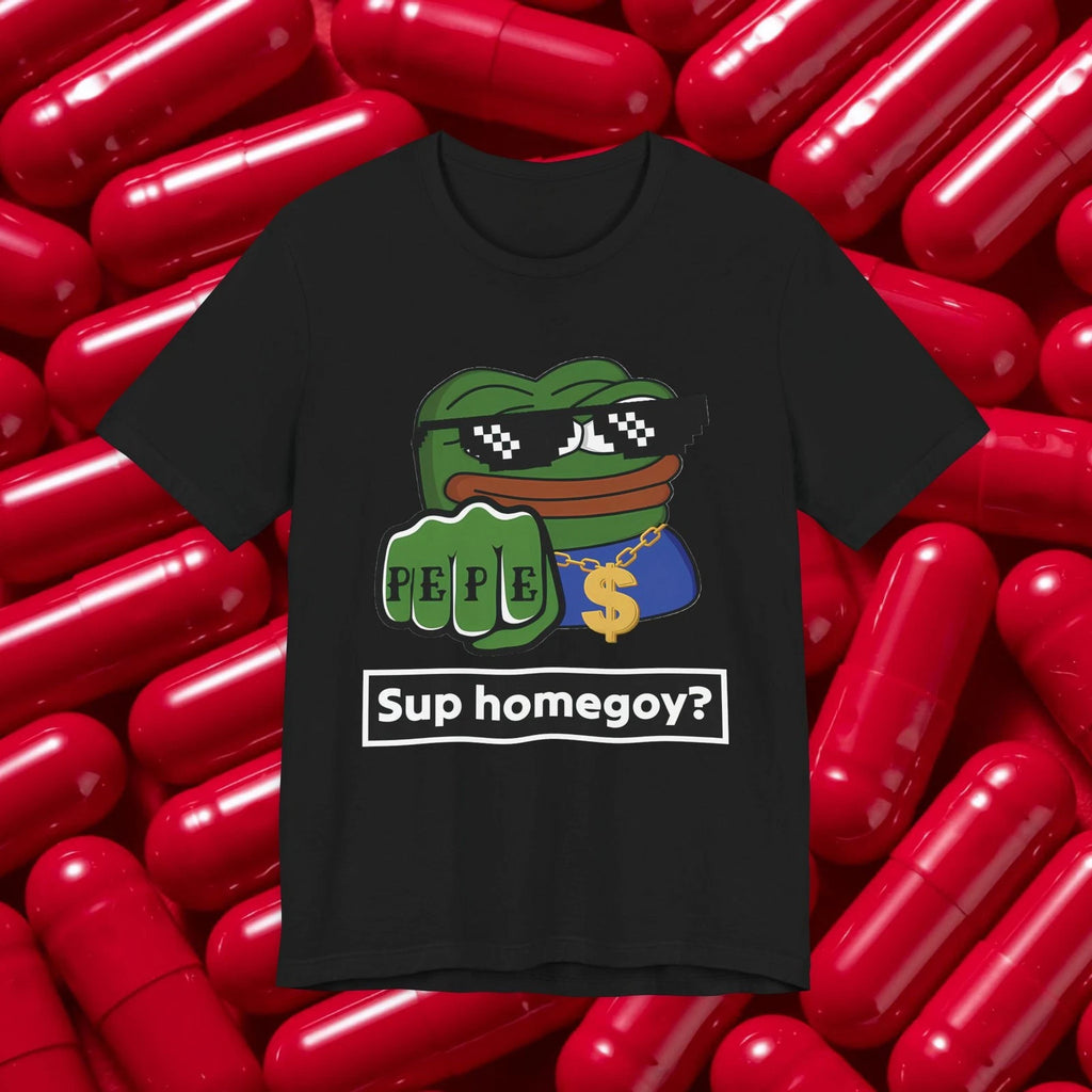 Pepe Frog Thug  Tee | Graphic Meme Shirt, 4chan Bad Goy