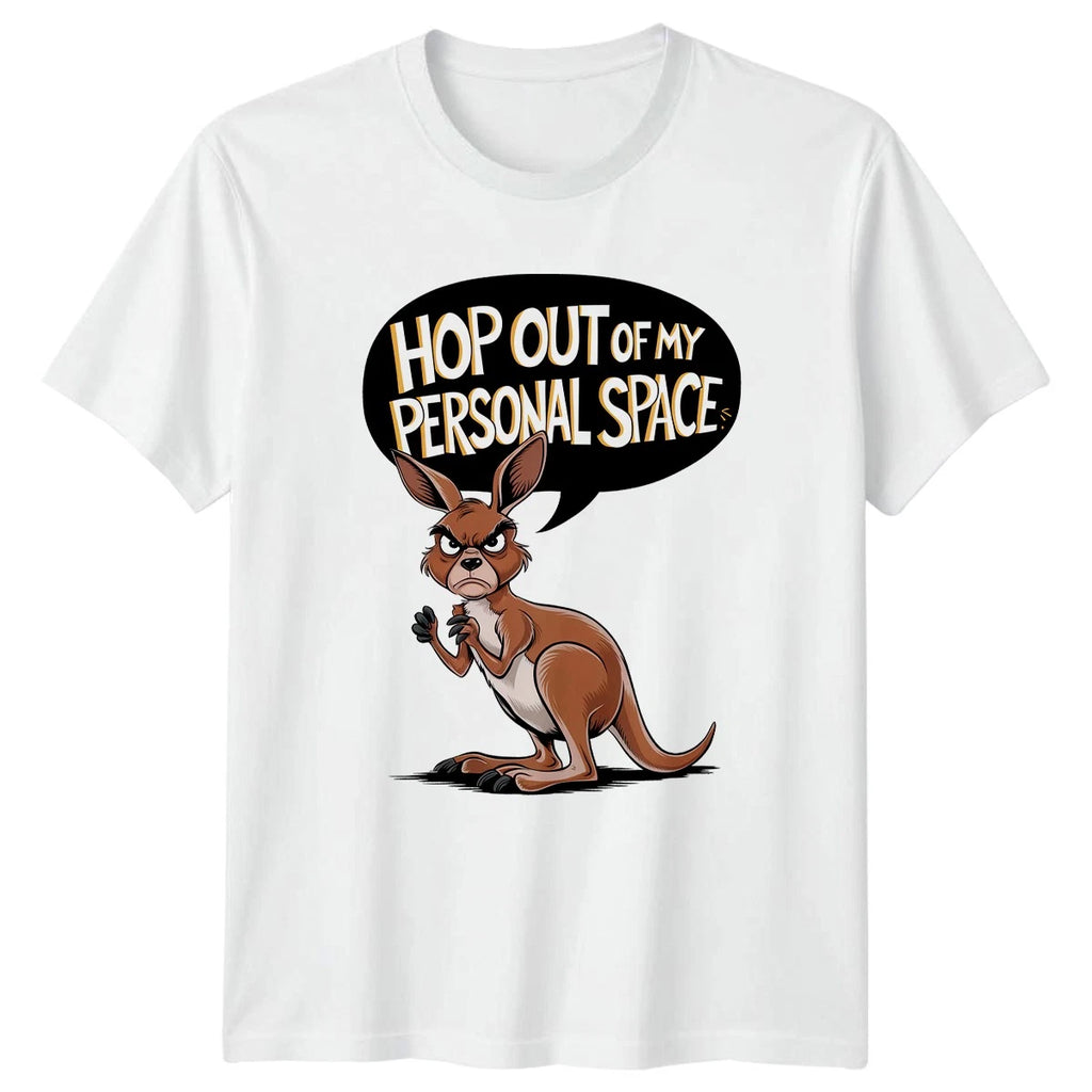 Hop Out Of My Personal T-Shirt Kangaroo Humor Introvert Birthday Gift For Him