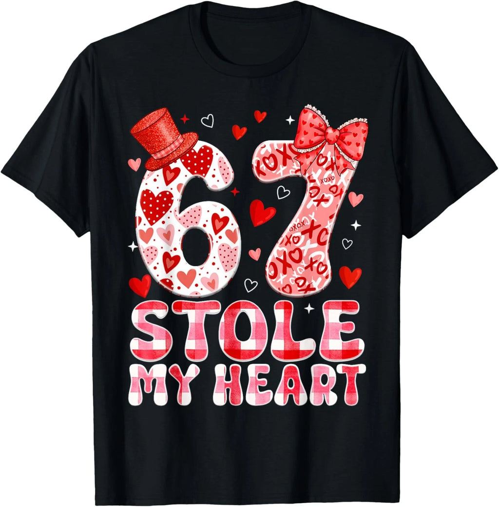 67 Valentines Stole My Heart - Six Seven Meme Graphic Unisex T-Shirt