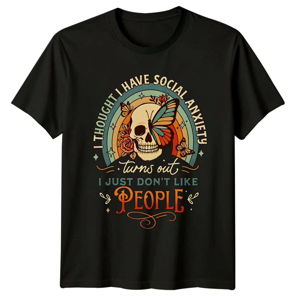 I Thought I Have Social T-Shirt Introvert Sarcasm Gift For Him And Her