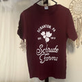Schrute Farms Scranton PA Maroon Graphic T-Shirt 100% Cotton Size M, The Office